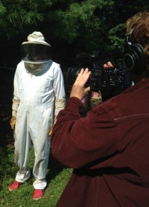 Peter in bee suit filming v2 071714